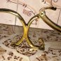 REPLICA NAUTICAL ANTIQUE NEW STYLE CAST BRASS CLOTH/COAT HANGER LOT OF 2