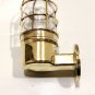 Old Ship Reclaimed Antique Marine Brass Bulkhead Wall Mount Light Fixture Lot 2