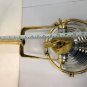 Nautical Antique Marine Aluminum and Brass Ceiling Mount Pendant Light