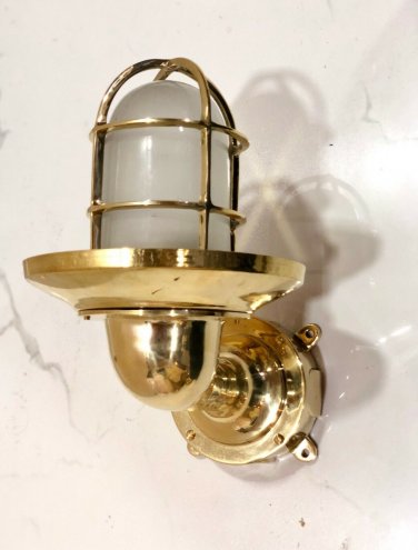 New Maritime Swan Neck Hall/Passage Wall Light with Extra Shade & Junction Box