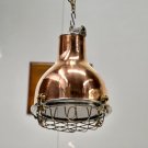 Replica New Copper Pendant Industrial Cargo Antique Light with aluminum cage