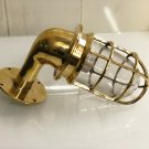 ANTIQUE WALL SCONCE MARINE REPLICA BRASS METAL SWAN NECK BULKHEAD LIGHT LOT OF 5