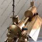 Authentic Reclaimed Ship Victorian Style Golden Coated Aluminum Twin Tube Light