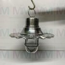 Replica Nautical Style Aluminum Hanging Light with Antique Wave Shade Lot of 2