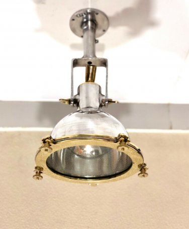Replica Nautical Aluminium/Brass Smooth Pendant/Wall/Ceiling/Spot Light Lot 10