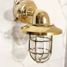 Authentic Brass Swan Neck 90 Degree Wall Light Extra Shade Junction Box LOT 5