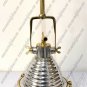 Maritime Interior Design Antique Aluminum and Brass Pendant Mount Light Lot 10