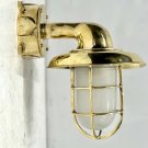 Vintage Theme Brass Wall Lamp with Junction Box Shade & White Glass Lot of 5