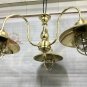 Maritime Antique Nautical Solid Brass Hanging Wheelhouse Faro Ceiling Lamp/Light