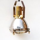 Old Victorian Style Steel and Brass Metal Marine Ceiling Decor Pendant Light