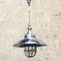 Nautical New Aluminum Hanging Cargo Light with Shade and Brass Chain Lot 10