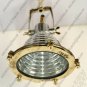 Antique Marine Theme Aluminum and Brass Ceiling Mount Pendant Light Lot of 5