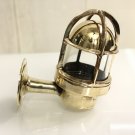 Nautical Antique Old Brass Swan Neck Bulkhead Wiska Wall Sconce Light