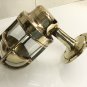 Nautical Antique Old Brass Swan Neck Bulkhead Wiska Wall Sconce Light