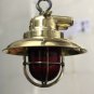 Original Home/Office Hanging ceiling Pendant Light with Deflector Cover & Red Glass