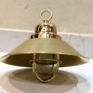 Old Authentic Original Ship Salvaged Passageway Hanging cargo Light with Shade Cap
