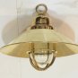 Old Authentic Original Ship Salvaged Passageway Hanging cargo Light with Shade Cap