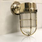 Nautical Antique Ship Marine Old Brass Swan Neck Passageway Bulkhead Light