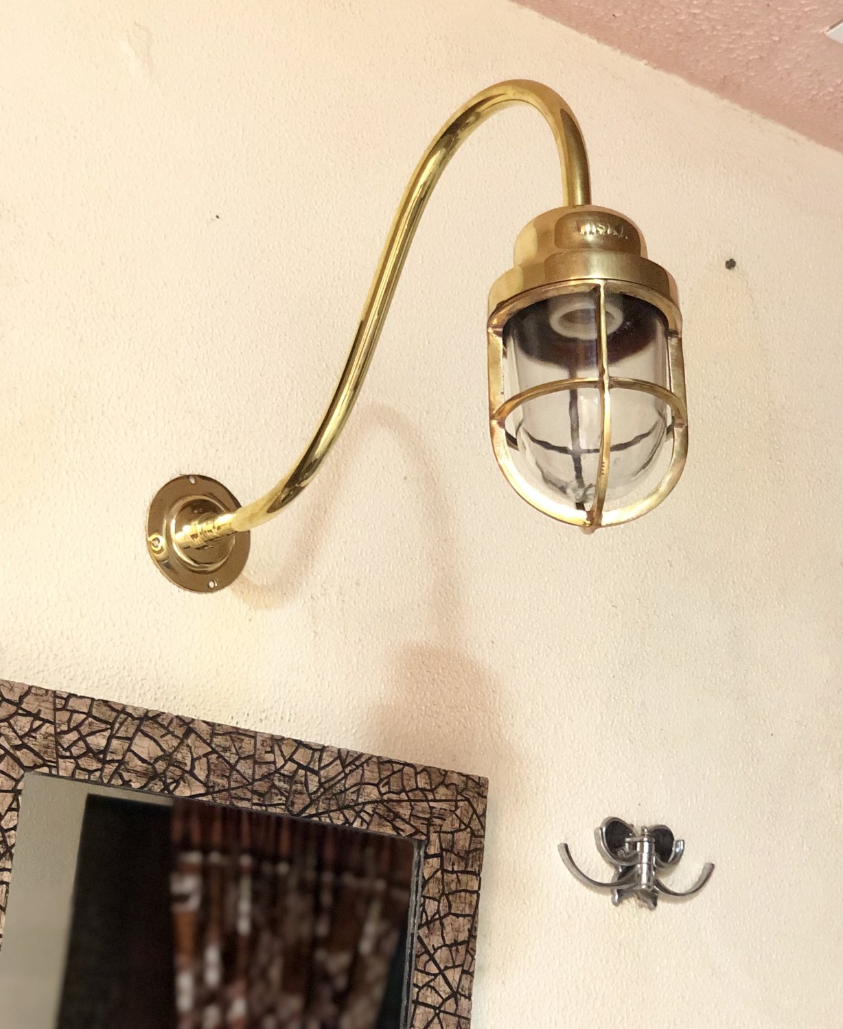 Nautical Arched Antique Galvanized Wall Decoration Light for Restaurant