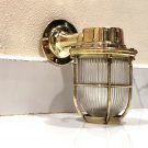 Nautical Antique Ship Marine Old Brass Swan Neck Passageway Bulkhead Light
