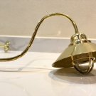 Original Reclaimed Maritime Swan/Goose Neck Long Arched Wiska Wall Light with Shade Cap