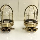 Maritime Original Ship Salvaged Ceiling Mounted Bulkhead Wall Light