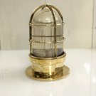 Original Reclaimed Nautical Antique Old Ship Brass Ceiling Wall Mounted Bulkhead Light