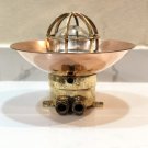 Nautical Antique Old Ship Original Mount Bulkhead Light with Shade Cap
