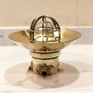 Authentic Nautical Antique Old Ship Brass Original Mount Bulkhead Light with Shade Cap