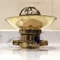 Authentic Nautical Antique Old Ship Brass Original Mount Bulkhead Light with Shade Cap