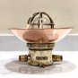 Nautical Antique Old Ship Original Mount Bulkhead Light with Shade Cap