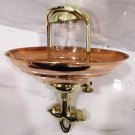 Nautical Vintage Style Hanging Cargo Bulkhead Brass & Copper Shade New light