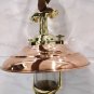 Nautical Vintage Style Hanging Cargo Bulkhead Brass & Copper Shade New light