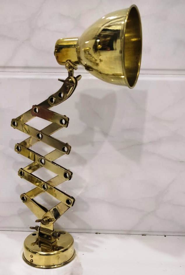 Industrial Brass Scissor Wall Light Fixture Sconce Nautical Vintage Style New