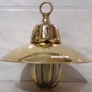 Nautical Marine Solid Brass Passageway Bulkhead Pendant Ship Cargo Light with Shade