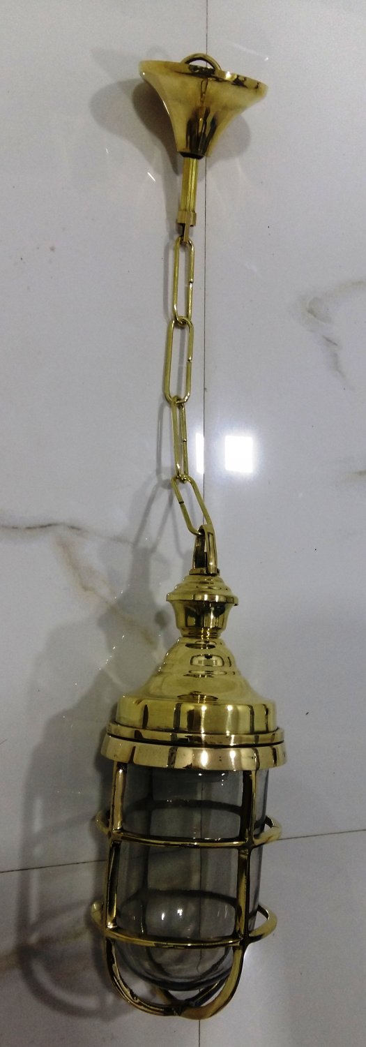 Nautical Ship Marine New Solid Brass Hanging Cargo Pendant Light