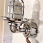 Aluminum Swan Neck 90 Degree Passage Wall Light with Extra Shade & Junction Box- Large