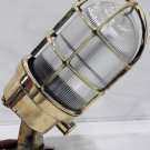 Industrial Reclaimed Old Brass Nautical Passageway Sconce Light