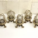 Old Antique Brass Nautical Passageway Ship Wall Decoration Light 4 Pieces