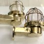 Original nautical Ship Marine Brass Swan Passageway Wall Light 2 Pieces
