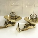 Nautical Original Antique Wall Mounted Bulkhead Swan Light with Deflector Cover 2 Pieces