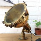 Antique Old Salvage Nautical Ship Brass Pendant/Mount Cargo Spot Light Japan