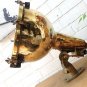 Antique Old Salvage Nautical Ship Brass Pendant/Mount Cargo Spot Light Japan