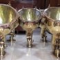 Antique Old Salvage Nautical Ship Brass Pendant/Mount Cargo Spot Light Japan