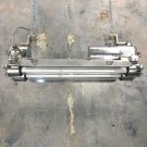 Industrial Flame Proof Marine Hanging Twin Glass Tube Light Aluminum Original