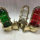 Nautical Ship Marine New Solid Brass Wall Swan Passageway Bulkhead Light Set 3
