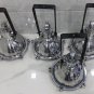 Vintage Style Nautical New Marine Aluminum Ship Hanging Cargo Spot Light 4 Piece In Nice Condition