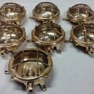 New Nautical Marine Small Round Cast Brass Ceiling light Antique Polish 7 Pieces