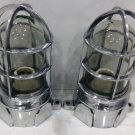 Vintage Style New Solid Cast Aluminum Passageway Bulkhead Ship Mount Blast Proof Light 2 Pieces