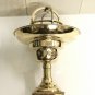 Mid Century Vintage Style Brass Industrial Mount Light with Triangle Base & Deflector Cover 3 Pieces